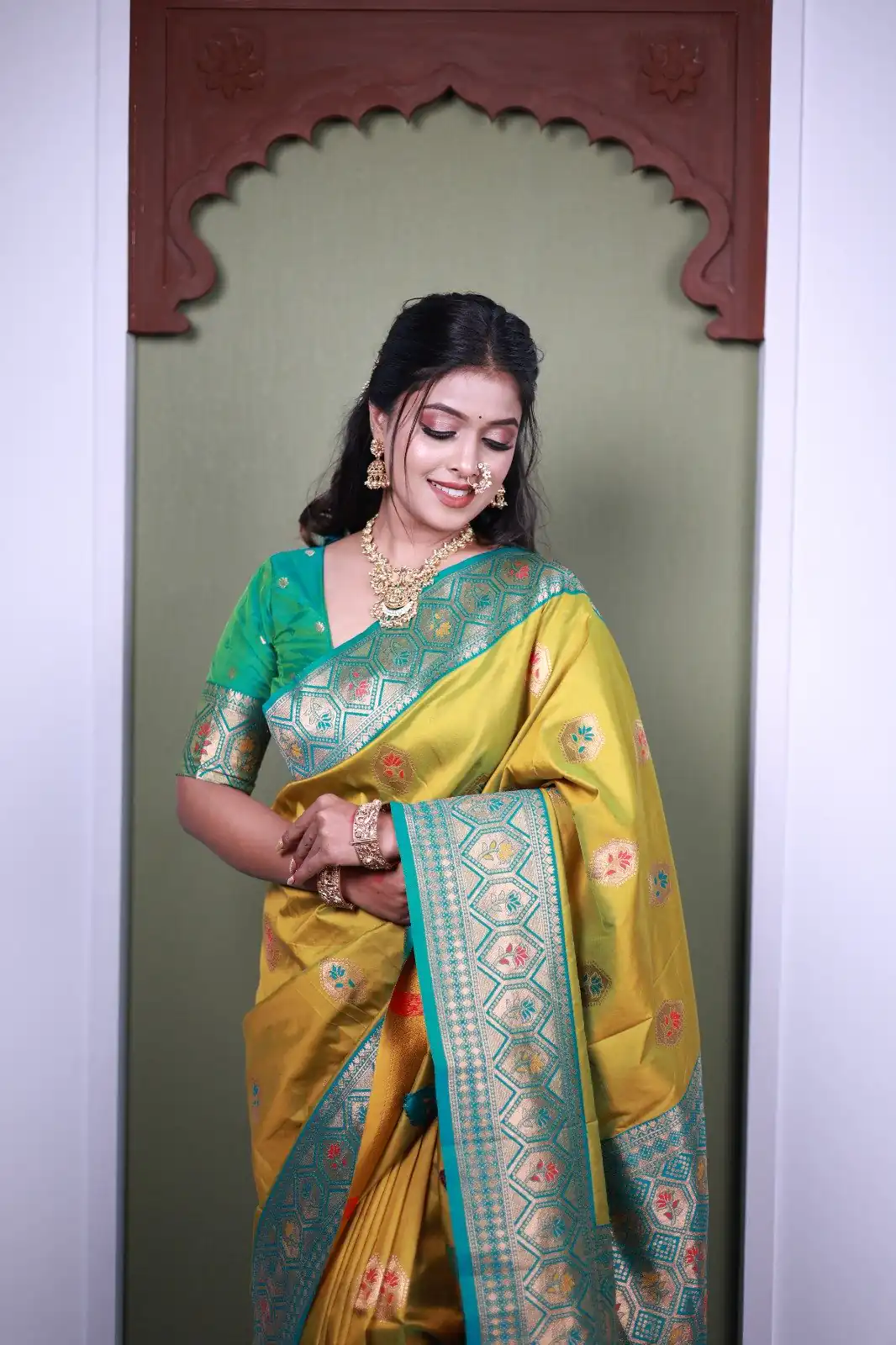 MB 22 Lime Yellow Soft Paithani Silk Saree with Zari Work & Lace Work. Affordable Price ₹2399. Delivery 4-6 Working Days. Shop now. | Sarees, Bollywood Sarees, Creative Sarees, Designer Sarees, Embroidered Sarees, Ethnic Saree, Modern Digital sarees, Party Wear Sarees