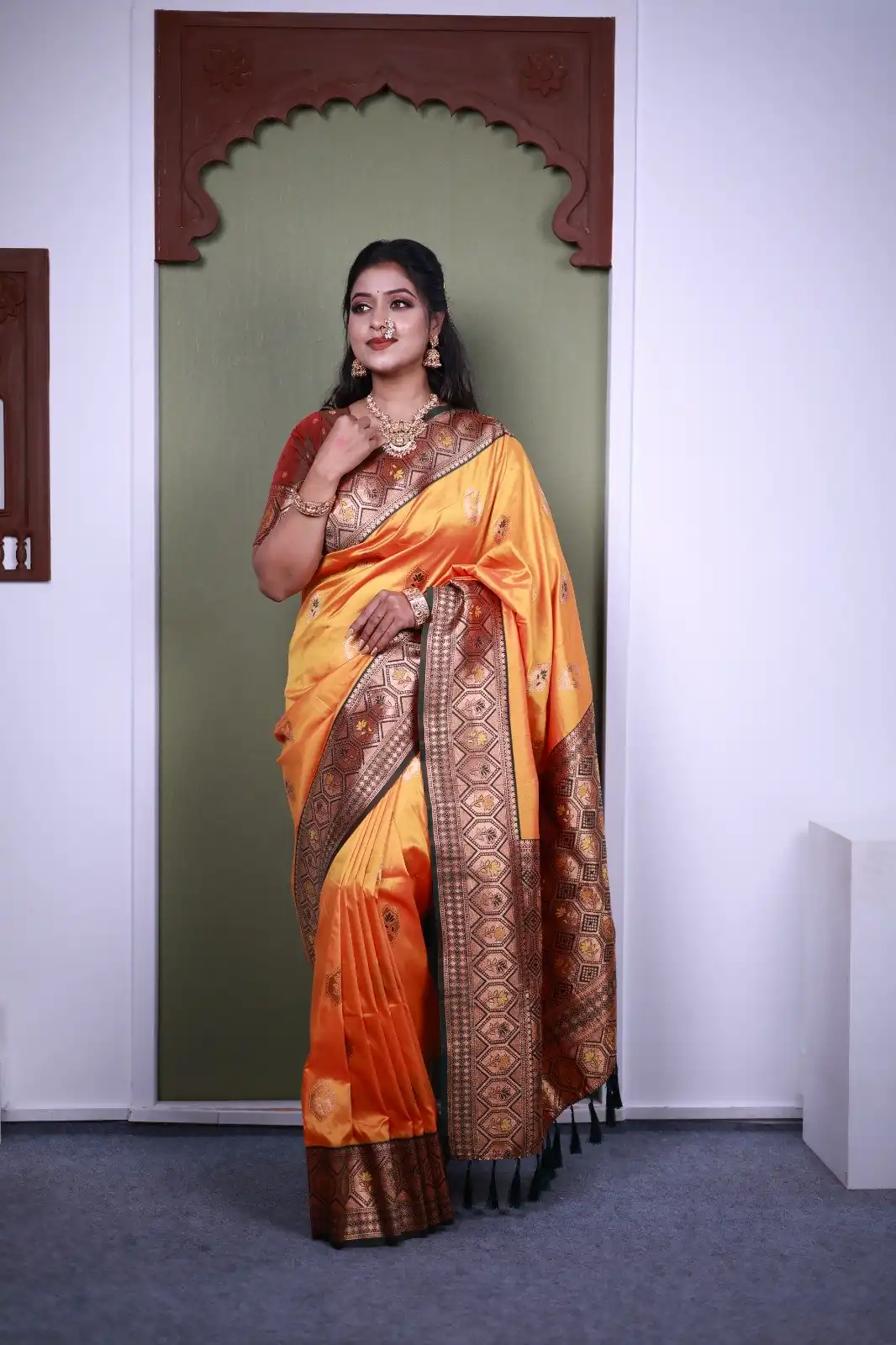 MB 22 Mustered Soft Paithani Silk Saree with Zari Work & Lace Work. Affordable Price ₹2399. Delivery 4-6 Working Days. Shop now. | Sarees, Bollywood Sarees, Creative Sarees, Designer Sarees, Embroidered Sarees, Ethnic Saree, Modern Digital sarees, Party Wear Sarees