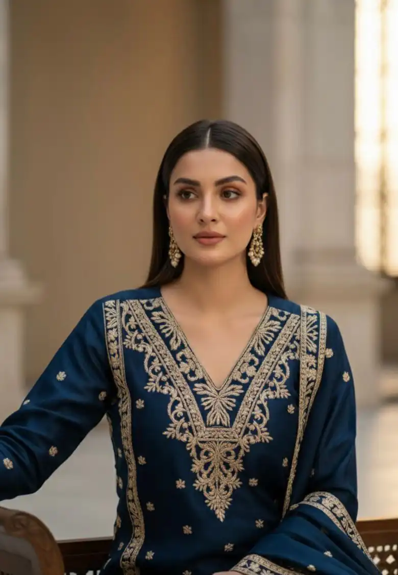 BE 444 Navy Blue Color Organza Silk Salwar Suit with Embroidery Work. Special Price ₹2099. Delivery 4-6 Working Days. Shop now. | Jump Suits, Salwar suit, Casual Suits, Creative suits, Designer Suits, Palazzo Suits, Party Wear Suits, Patiala Suits, Straight Suits