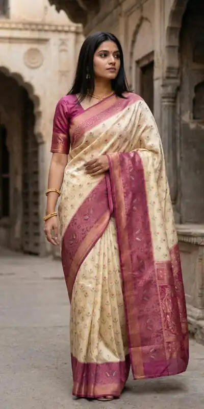 MB 6135 Off White Color Pochampalli Silk Zari Woven Work Saree t. Grab it for ₹2049. Delivery 4-6 Working Days .Online Shop now. | Sarees, Bollywood Sarees, Creative Sarees, Designer Sarees, Embroidered Sarees, Ethnic Saree, Modern Digital sarees, Party Wear Sarees