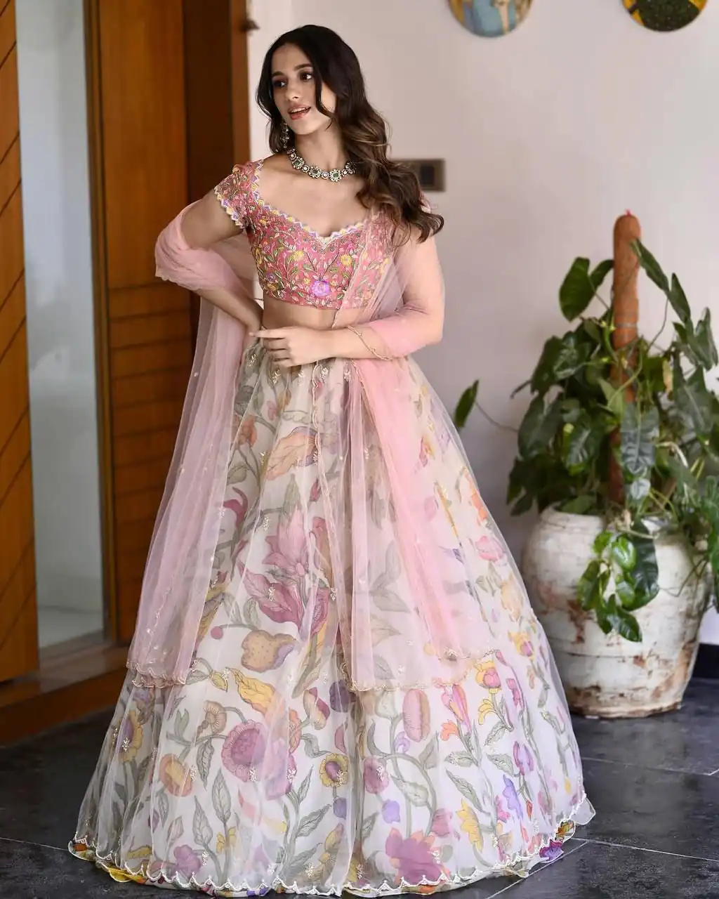 BB 26 Peach Chinon Silk Lehenga Choli with Sequins Work & Embroidery Work. Available at ₹2999 only. Delivery 4-6 Working Days. Shop now. | Lehenga, Bollywood Lehenga, Creative Lehenga, Designer Lehenga, Embroidered Lehenga, Party Wear Lehenga