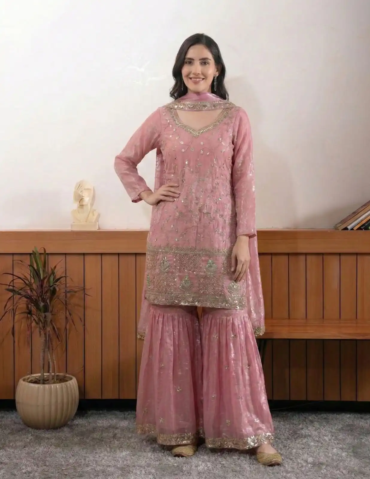 BE 440 Peach Fendy Salwar Suit With Embroidery Work & Bead Work. Exclusive Offer ₹2399. Delivery 4-6 Working Days. Shop now. | Jump Suits, Salwar suit, Casual Suits, Creative suits, Designer Suits, Palazzo Suits, Party Wear Suits, Patiala Suits, Straight Suits