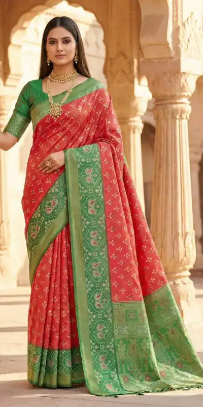 MB 6135 Peach Color Pochampalli Silk Zari Woven Work Saree t. Grab it for ₹2049. Delivery 4-6 Working Days .Online Shop now. | Sarees, Bollywood Sarees, Creative Sarees, Designer Sarees, Embroidered Sarees, Ethnic Saree, Modern Digital sarees, Party Wear Sarees