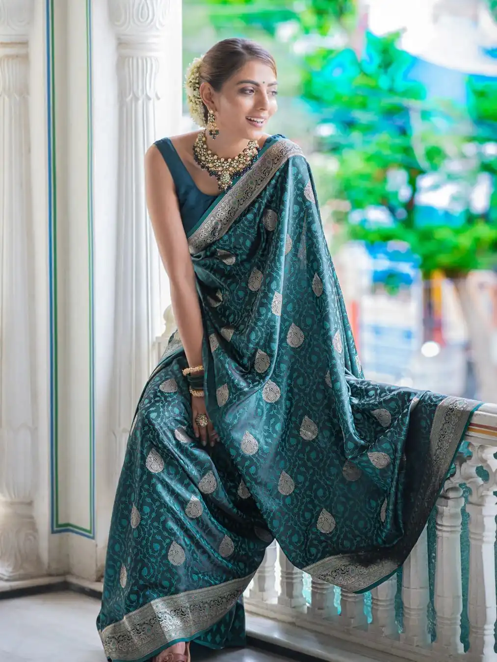 KPR 252 Peacock Blue in Soft Lichi Silk Lace Work & Lace Border Saree. Affordable Price ₹1449. Delivery 4-6 Working Days. Shop now. | Sarees, Bollywood Sarees, Creative Sarees, Designer Sarees, Embroidered Sarees, Ethnic Saree, Modern Digital sarees, Party Wear Sarees