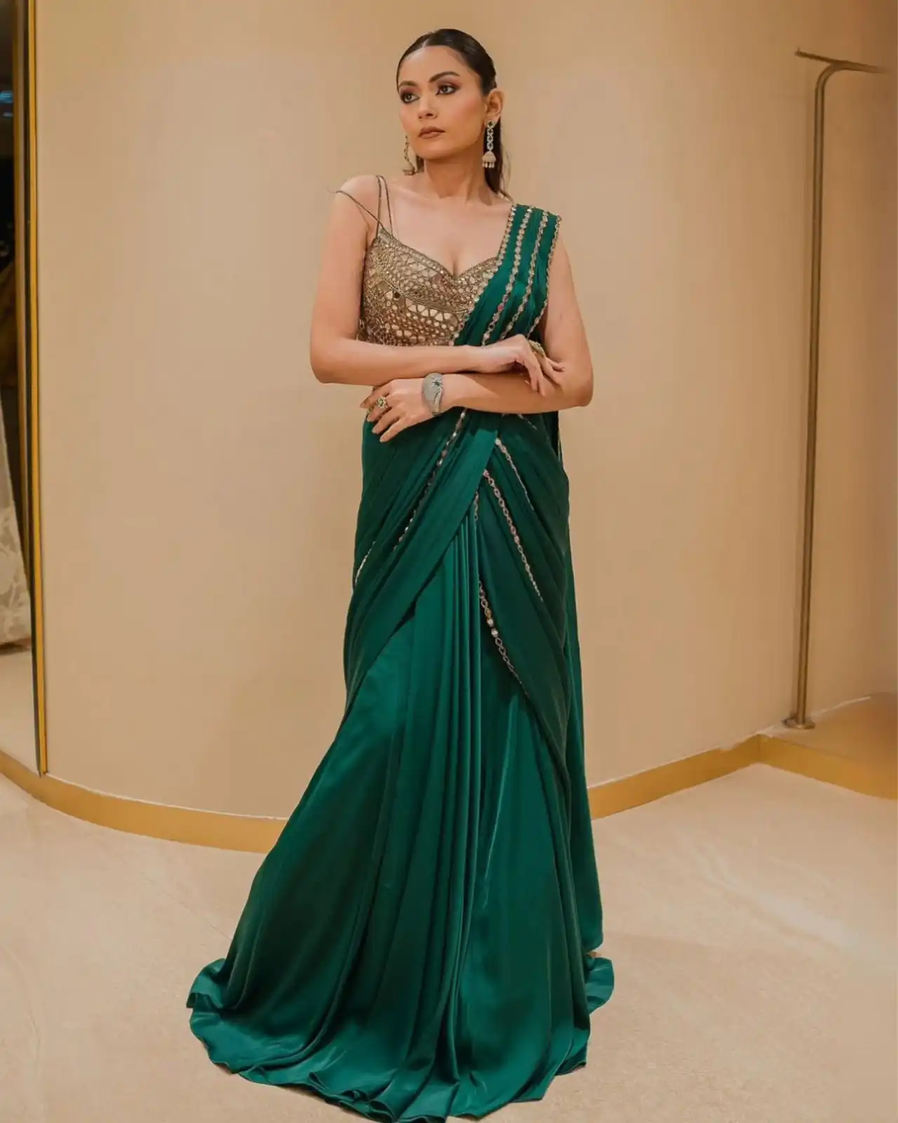 BD 1823 Peacock Green Faux Georgette Saree Perfect for Wedding, Party, Family Gatherings, Onam, Bridal Wear – . Best Price ₹2149. Delivery 4-6 Working Days. | Sarees, Bollywood Sarees, Creative Sarees, Designer Sarees, Embroidered Sarees, Ethnic Saree, Modern Digital sarees, Party Wear Sarees