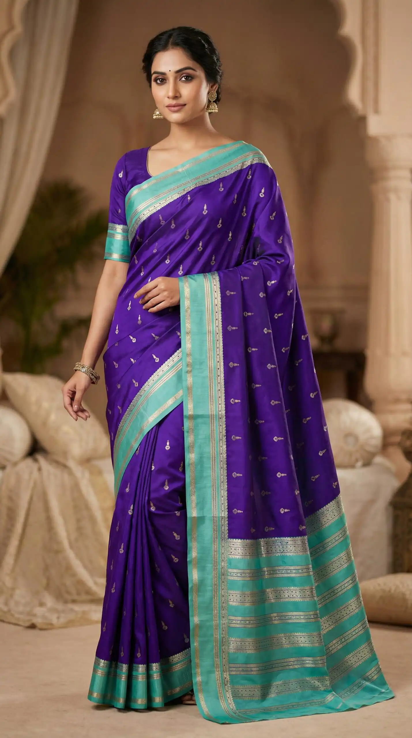MB 3325 Purple in Color Banarasi Silk Zari Work & Lace Work Saree . Now at just ₹1949. Delivery 4-6 Working Days. Shop now. | Sarees, Bollywood Sarees, Creative Sarees, Designer Sarees, Embroidered Sarees, Ethnic Saree, Modern Digital sarees, Party Wear Sarees
