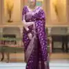 KPR 208 Purple in Color Soft Lichi Silk Designer Work Saree . Available at ₹1399 only. Delivery 4-6 Working Days. Shop now. | Sarees, Bollywood Sarees, Creative Sarees, Designer Sarees, Embroidered Sarees, Ethnic Saree, Modern Digital sarees, Party Wear Sarees