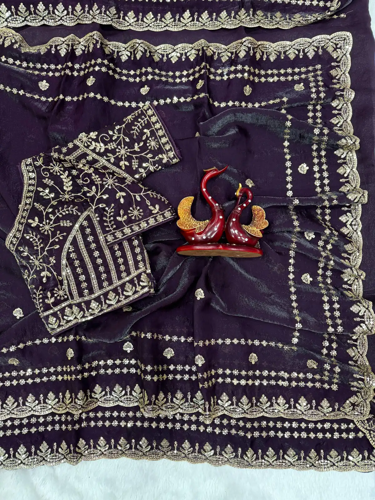 JR 664 Purple in Soft Space Silk Zari Work & Embroidery Work Saree. Available at ₹1949 only. Delivery 4-6 Working Days. Shop now. | Sarees, Bollywood Sarees, Creative Sarees, Designer Sarees, Embroidered Sarees, Ethnic Saree, Modern Digital sarees, Party Wear Sarees