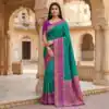 MB 6140 Rama in Color Pochampalli Silk Lace Work & Zari Work Saree . Get it for ₹2049. Delivery 4-6 Working Days. Shop now. | Sarees, Bollywood Sarees, Creative Sarees, Designer Sarees, Embroidered Sarees, Ethnic Saree, Modern Digital sarees, Party Wear Sarees