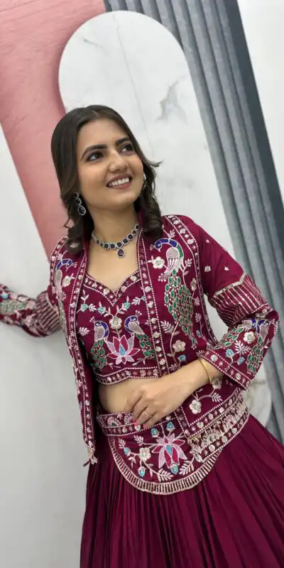 PC 559 Rani Pink Vichitra Silk Lehenga Choli. Perfect for Wedding, Party, Eid, Temple Visit, Mehendi – Affordable Price ₹3149. Delivery 4-6 Working Day | Lehenga, Bollywood Lehenga, Creative Lehenga, Designer Lehenga, Embroidered Lehenga, Party Wear Lehenga