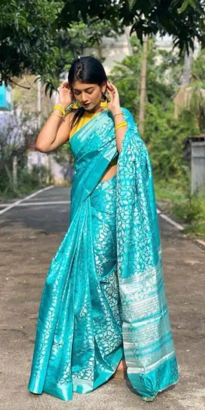 KP 4011 Sky Blue in Soft Lichi Silk Lace Work & Lace Border Saree . Special Price ₹1349. Delivery 4-6 Working Days. Shop now. | Sarees, Bollywood Sarees, Creative Sarees, Designer Sarees, Embroidered Sarees, Ethnic Saree, Modern Digital sarees, Party Wear Sarees