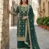 SRK 5231 Teal Color Pure Chinnon Silk With Embroidery Sequence Work Salwar Suit Casual, Wedding, Party, Festive, Events Etc.4-6 Working Days@ 2699/-only | Jump Suits, Salwar suit, Casual Suits, Creative suits, Designer Suits, Palazzo Suits, Party Wear Suits, Patiala Suits, Straight Suits