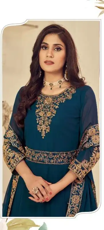 DS 1121 Tea Georgette Salwar Suit with Stone Work. Get it for ₹1999. Wedding, Party, Festive, Events, Delivery 4-6 Working Days. Shop now. | Jump Suits, Tops & Bottoms, Track Suits, Salwar suit, Casual Suits, Creative suits, Designer Suits, Palazzo Suits, Party Wear Suits, Patiala Suits, Straight Suits, Trendy Wear