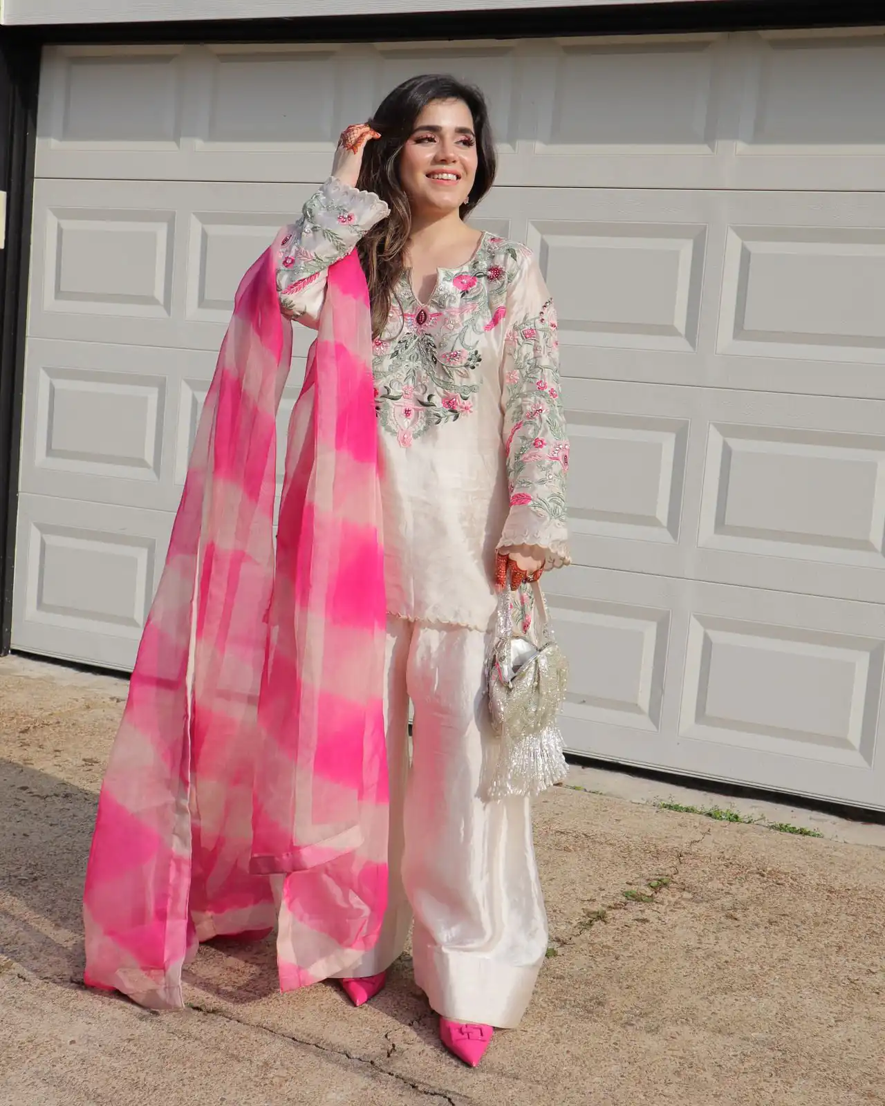 NSR 858 White Crap Silk Salwar Suit with Lace Work & Digital Print. Now at just ₹1899. Delivery 4-6 Working Days. Shop now. | Jump Suits, Salwar suit, Casual Suits, Creative suits, Designer Suits, Palazzo Suits, Party Wear Suits, Patiala Suits, Straight Suits