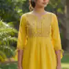 INLI Charmi vol 5 Yellow Rayon Thread Work Kurti . Wedding, Party, Festive, Events Affordable Price ₹1349. Delivery 4-6 Working Days. Shop now. | Kurti, Bollywood Kurti, Creative Kurtis, Designer Kurti, Party Wear Kurti, Selfie Kurti