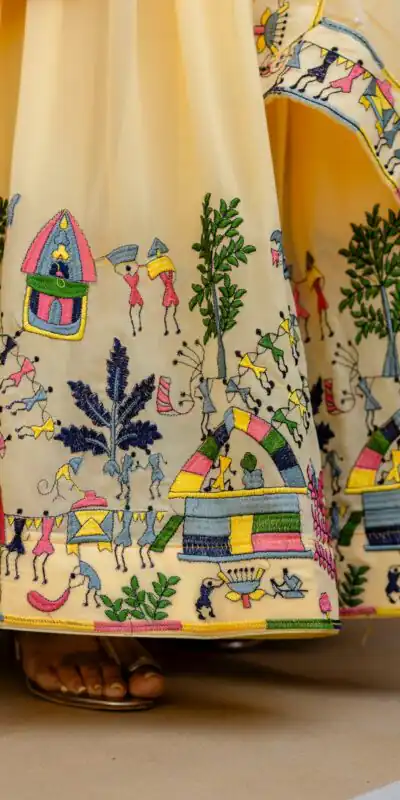 RR 41 Yellow Faux Georgette Gown Perfect for Wedding, Party, Makar Sankranti, Karwa Chauth, Ethnic Day – . Now at just ₹2599. Delivery 4-6 Working D | Gowns, Bollywood Gowns, Creative Gowns, Designer Gowns, Embroidered Gowns, Party Wear Gowns