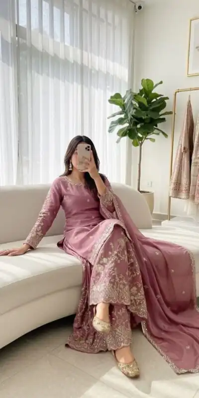 WW 1168 Onion Color Chinon Silk Salwar Suit with Embroidery Work. Online Get it for ₹2099. Delivery 4-6 Working Days. Shop now. | Jump Suits, Salwar suit, Casual Suits, Creative suits, Designer Suits, Palazzo Suits, Party Wear Suits, Patiala Suits, Straight Suits