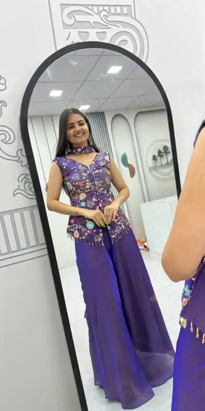 PC 551 Purple Tissue Simmer Salwar Suit with Embroidery Work. Affordable Price ₹2549. Delivery 4-6 Working Days. Shop now. | Jump Suits, Salwar suit, Casual Suits, Creative suits, Designer Suits, Palazzo Suits, Party Wear Suits, Patiala Suits, Straight Suits