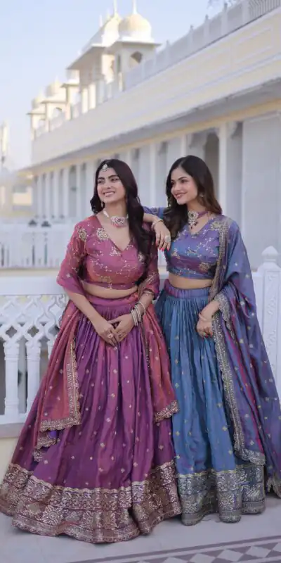 KA 5066 Blue Ysl Silk Lehenga Choli Perfect for Wedding, Party, Lohri, Pongal, Engagement – . Now at just ₹2649. Delivery 4-6 Working Days. Shop now. | Lehenga, Bollywood Lehenga, Creative Lehenga, Designer Lehenga, Embroidered Lehenga, Party Wear Lehenga