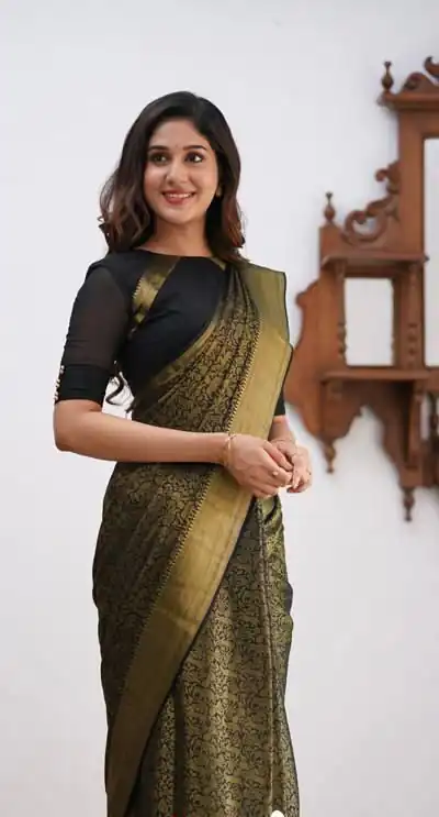 KPR 168 Black in Soft Lichi Silk Lace Border & Lace Work Saree . Available at ₹1299 only. Delivery 4-6 Working Days. Shop now. | Sarees, Bollywood Sarees, Creative Sarees, Designer Sarees, Embroidered Sarees, Ethnic Saree, Modern Digital sarees, Party Wear Sarees