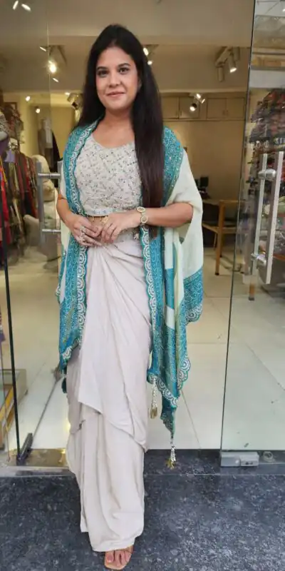 BB 53 Blue Crap Silk Dhoti Suit. Perfect for Wedding, Party, Anniversary, Holi, Temple Visit – Available at ₹2599 only. Delivery 4-6 Working Days. | Jump Suits, Salwar suit, Casual Suits, Creative suits, Designer Suits, Palazzo Suits, Party Wear Suits, Patiala Suits, Straight Suits