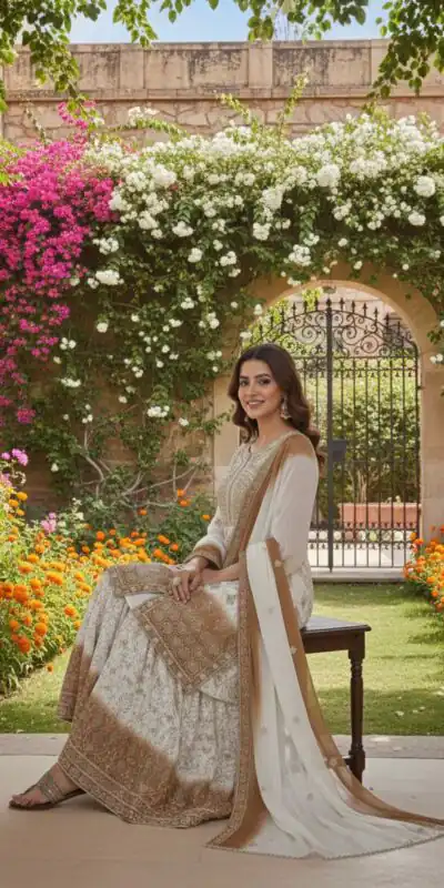 AD 224 Brown Color Dual Tone Star Georgette Salwar Suit with Embroidery Work. Affordable Price ₹2399. Delivery 4-6 Working Days. Shop now. | Jump Suits, Salwar suit, Casual Suits, Creative suits, Designer Suits, Palazzo Suits, Party Wear Suits, Patiala Suits, Straight Suits