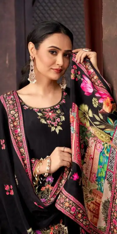 ST 217 Black Georgette Salwar Suit Perfect for Wedding, Party, Lohri, Pooja, Cultural Events – . Get it for ₹1999. Delivery 4-6 Working Days. Shop n | Jump Suits, Salwar suit, Casual Suits, Creative suits, Designer Suits, Palazzo Suits, Party Wear Suits, Patiala Suits, Straight Suits