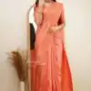 KP 6015 Peach Soft Lichi Silk Saree with Lace Border & Lace Work. Special Price ₹1349. Delivery 4-6 Working Days. Shop now. | Sarees, Bollywood Sarees, Creative Sarees, Designer Sarees, Embroidered Sarees, Ethnic Saree, Modern Digital sarees, Party Wear Sarees