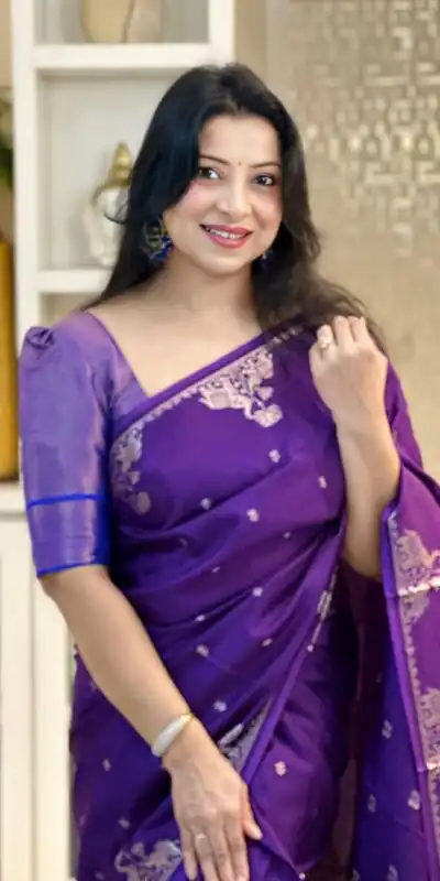 KP 6085 Purple Pink Lichi Silk Saree with Lace Border & Lace Work. Special Price ₹1449. Delivery 4-6 Working Days. Shop now. | Sarees, Bollywood Sarees, Creative Sarees, Designer Sarees, Embroidered Sarees, Ethnic Saree, Modern Digital sarees, Party Wear Sarees