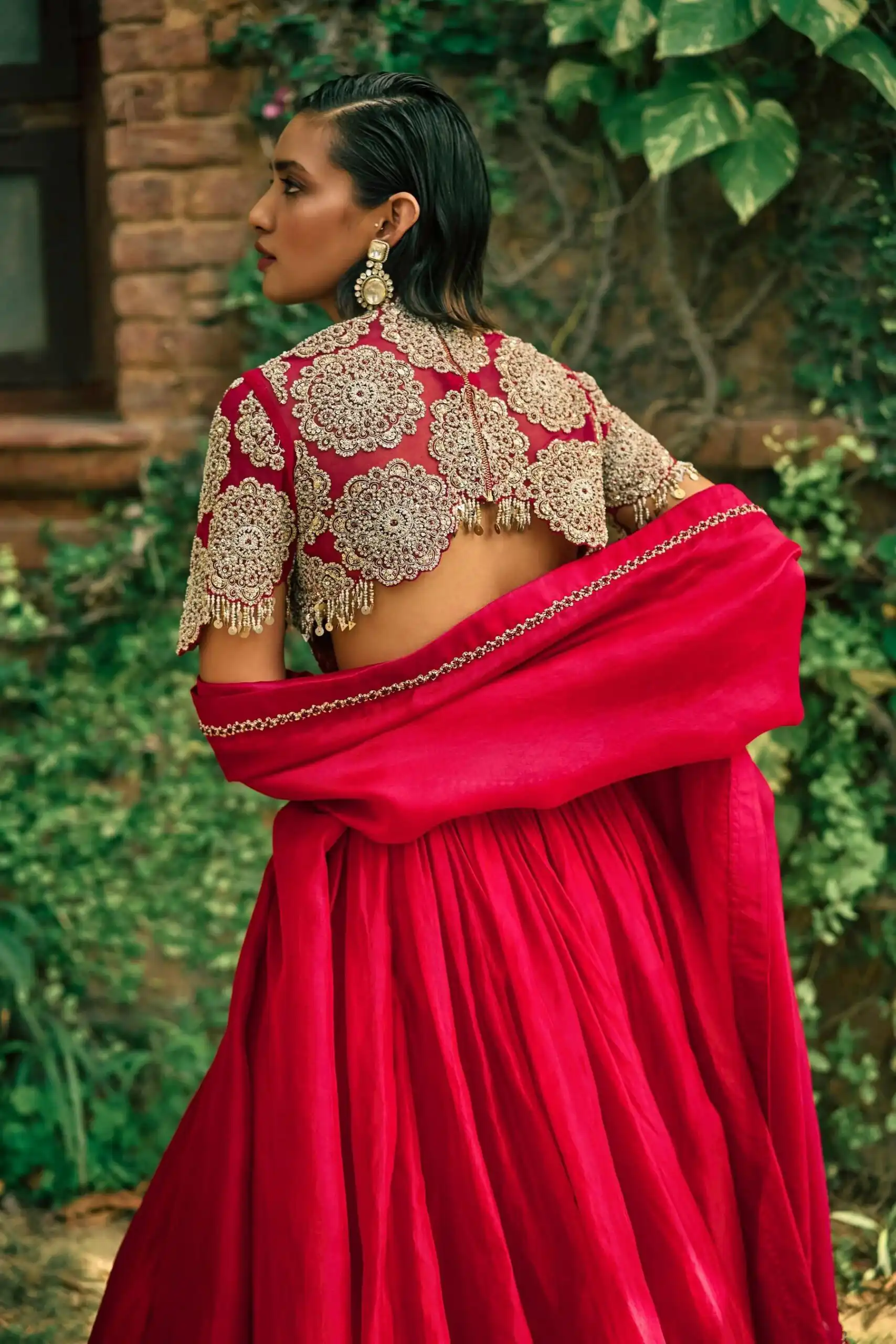 FB L373 Red Color Classic Roman Silk Lehenga Choli with Embroidery Work. Available at ₹3049 only. Delivery 4-6 Working Days. Shop now. | Lehenga, Bollywood Lehenga, Creative Lehenga, Designer Lehenga, Embroidered Lehenga, Party Wear Lehenga