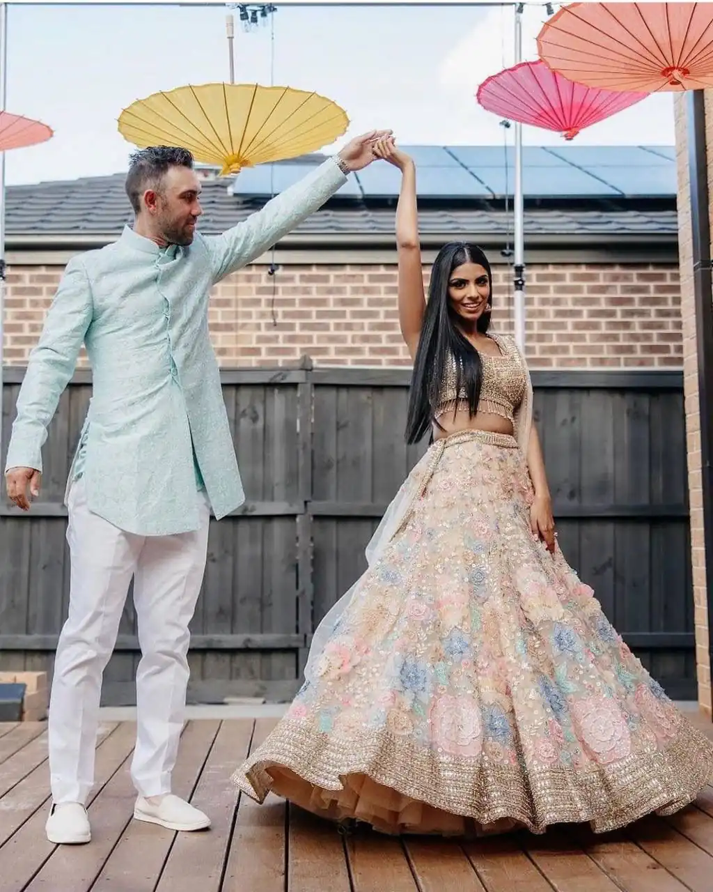 Graceful Cream Georgette Embroidery Work Lehenga Choli - Image 5