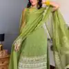 ST 1142 Green Faux Georgette Salwar Suit with Mirror Work & Embroidery Work. Introductory Price ₹2449. Delivery 4-6 Working Days. Shop now. | Jump Suits, Salwar suit, Casual Suits, Creative suits, Designer Suits, Palazzo Suits, Party Wear Suits, Patiala Suits, Straight Suits