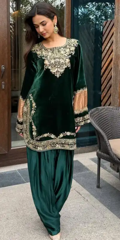 LG 2032 Green Color Velvet Mirror Sequence Work Salwar Suit . Available at ₹1949 only. Delivery 4-6 Working Days. Shop now. | Jump Suits, Tops & Bottoms, Track Suits, Salwar suit, Casual Suits, Creative suits, Designer Suits, Palazzo Suits, Party Wear Suits, Patiala Suits, Straight Suits, Trendy Wear
