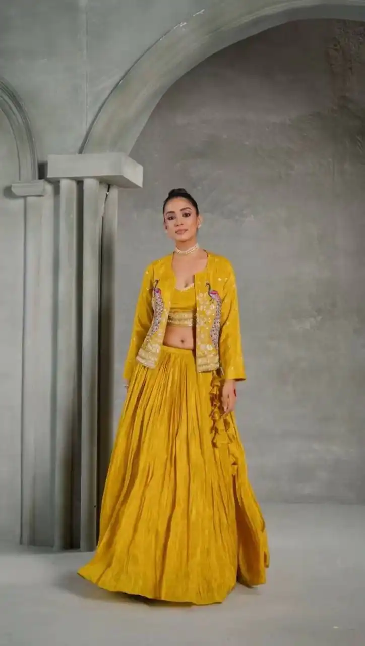 PC 495 Yellow Color Chinon silk Lehenga Choli with Cut Work. Special Online Price ₹2499. Delivery 4-6 Working Days. Shop now. | Lehenga, Bollywood Lehenga, Creative Lehenga, Designer Lehenga, Embroidered Lehenga, Party Wear Lehenga