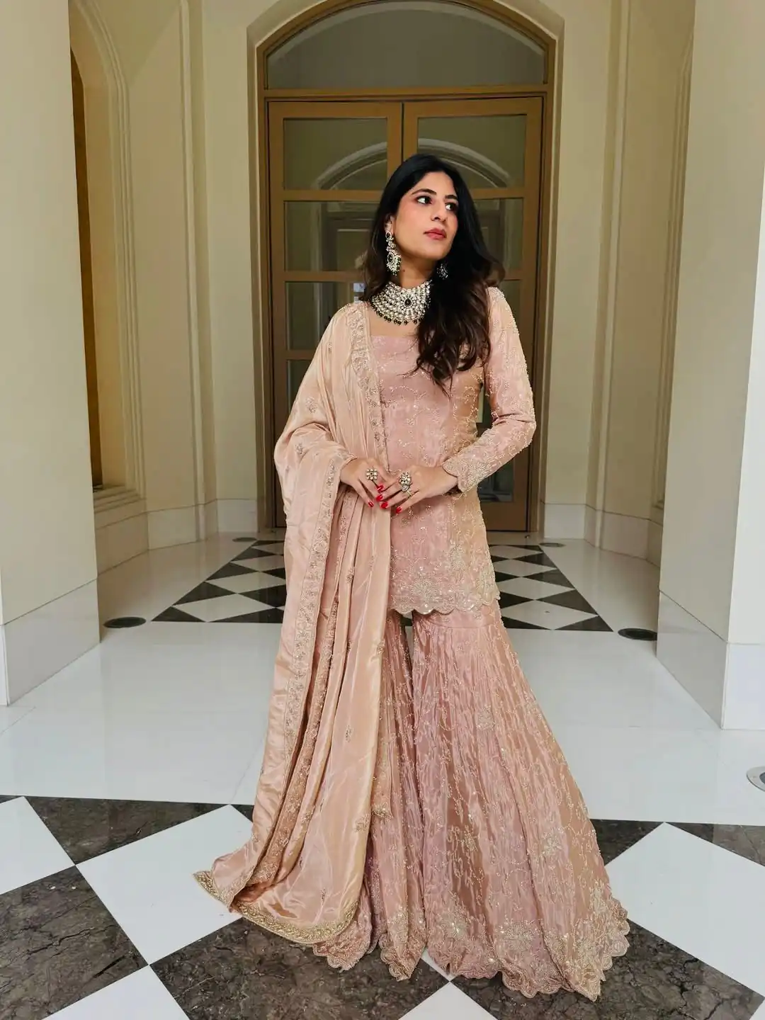 NSR 1704 Peach Color Simar Silk Salwar Suit with Embroidery Work. Now at just ₹2399. Delivery 4-6 Working Days. Shop now. | Jump Suits, Salwar suit, Casual Suits, Creative suits, Designer Suits, Palazzo Suits, Party Wear Suits, Patiala Suits, Straight Suits