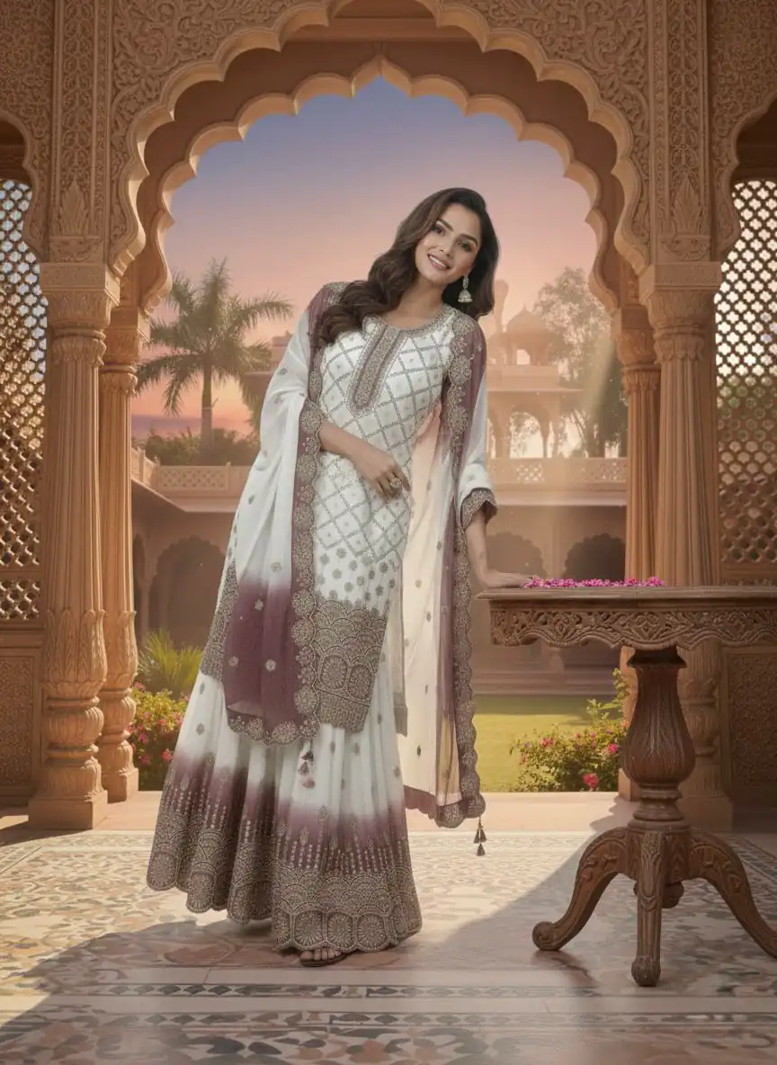 AD 223 Pink Dual Tone Star Georgette Salwar Suit with Embroidery Work. Get it for ₹2399. Delivery 4-6 Working Days. Shop now. | Jump Suits, Salwar suit, Casual Suits, Creative suits, Designer Suits, Palazzo Suits, Party Wear Suits, Patiala Suits, Straight Suits