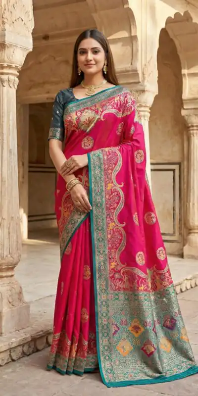 MB 50 Pink Pashmina Silk Saree with Lace Work & Lace Border. Online Festive Deal ₹2399. Delivery 4-6 Working Days. Shop now. | Sarees, Bollywood Sarees, Creative Sarees, Designer Sarees, Embroidered Sarees, Ethnic Saree, Modern Digital sarees, Party Wear Sarees