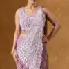 ST 1165 Onion Faux Georgette Saree with Embroidery Work & Sequins Work. Now at just ₹1799. Delivery 4-6 Working Days. Shop now. | Sarees, Bollywood Sarees, Creative Sarees, Designer Sarees, Embroidered Sarees, Ethnic Saree, Modern Digital sarees, Party Wear Sarees