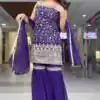 DC 93 Purple Fox Georgette Salwar Suit Perfect for Wedding, Party, Eid, Temple Visit, Engagement – . Now at just ₹1899. Delivery 4-6 Working Days. Shop now | Jump Suits, Salwar suit, Casual Suits, Creative suits, Designer Suits, Palazzo Suits, Party Wear Suits, Patiala Suits, Straight Suits
