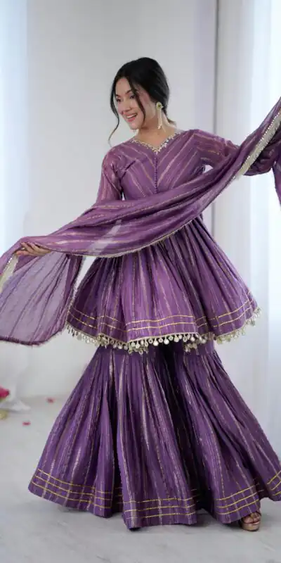 SRK 5300 Purple Mal Chanderi With Lace Work & Mirror Work Salwar Suit . Get it for ₹2099. Delivery 4-6 Working Days. Shop now. | Jump Suits, Tops & Bottoms, Track Suits, Salwar suit, Casual Suits, Creative suits, Designer Suits, Palazzo Suits, Party Wear Suits, Patiala Suits, Straight Suits, Trendy Wear
