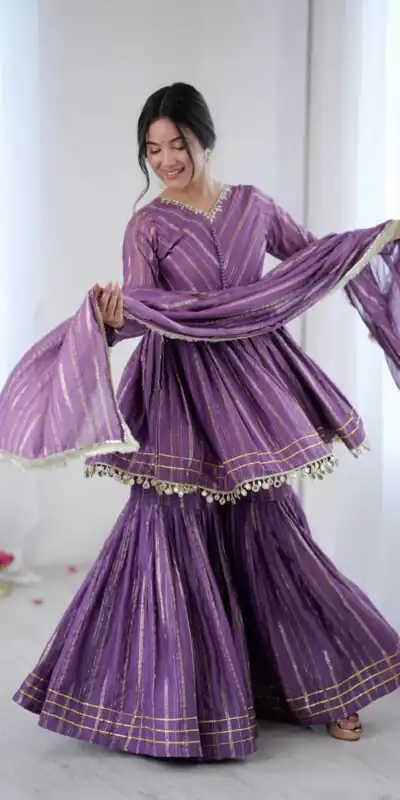 SRK 5300 Purple Mal Chanderi With Lace Work & Mirror Work Salwar Suit . Get it for ₹2099. Delivery 4-6 Working Days. Shop now. | Jump Suits, Tops & Bottoms, Track Suits, Salwar suit, Casual Suits, Creative suits, Designer Suits, Palazzo Suits, Party Wear Suits, Patiala Suits, Straight Suits, Trendy Wear