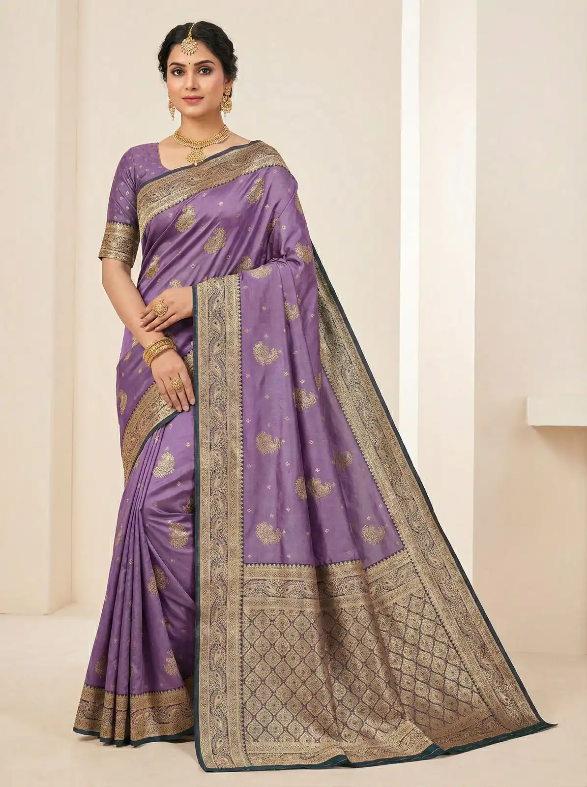MB 13 Purple Color Smooth Satin Gold Butta Zari Work Saree. Online Special Price ₹2149. Delivery 4-6 Working Days. Shop now. | Sarees, Bollywood Sarees, Creative Sarees, Designer Sarees, Embroidered Sarees, Ethnic Saree, Modern Digital sarees, Party Wear Sarees