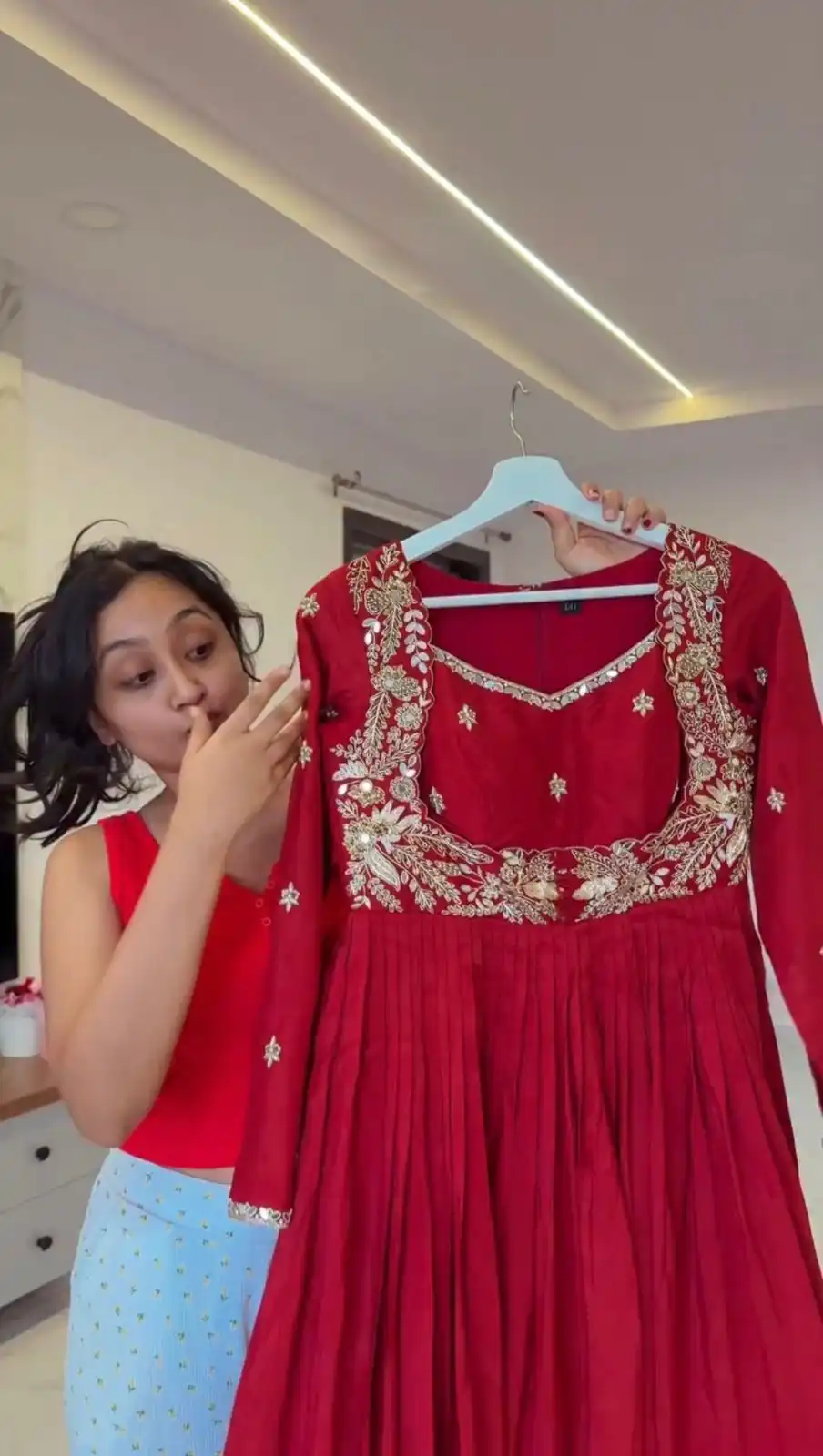 RTC 5950 Red Red Chinon Salwar Suit with Mirror Work & Lace Work. Grab it for ₹1999. Delivery 4-6 Working Days. Shop now. | Jump Suits, Salwar suit, Casual Suits, Creative suits, Designer Suits, Palazzo Suits, Party Wear Suits, Patiala Suits, Straight Suits