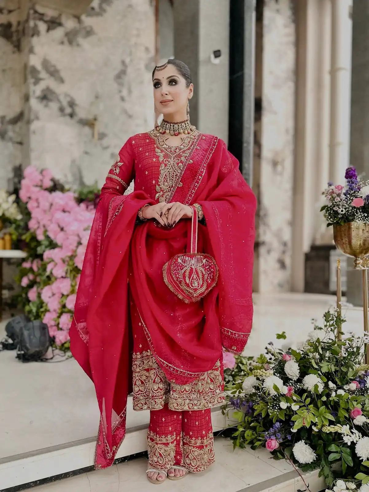 SRK 5327 Red Crunchy Silk Salwar Suit with Embroidery Work & Lace Work. Introductory Price ₹2399. Delivery 4-6 Working Days. Shop now. | Jump Suits, Salwar suit, Casual Suits, Creative suits, Designer Suits, Palazzo Suits, Party Wear Suits, Patiala Suits, Straight Suits