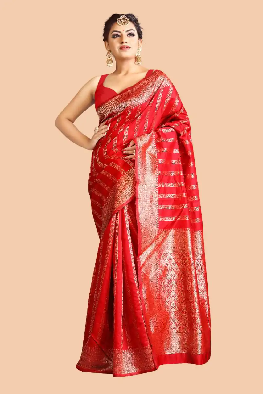KPR 031 Red Color Soft Lichi Silk Saree with Lace Border & Lace Work. Best Price ₹1349. Delivery 4-6 Working Days. Shop now. | Sarees, Bollywood Sarees, Creative Sarees, Designer Sarees, Embroidered Sarees, Ethnic Saree, Modern Digital sarees, Party Wear Sarees