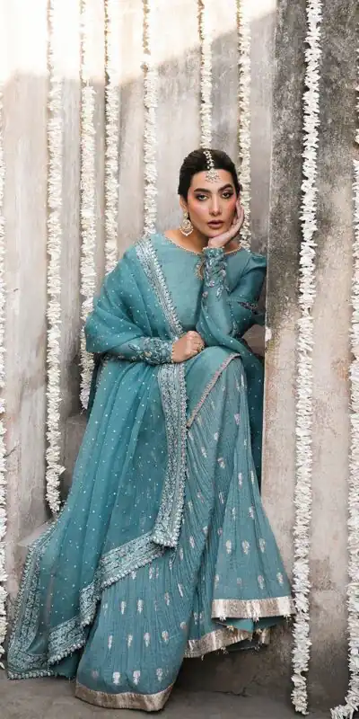 MT 1067 Sky Blue Sky Georgette Salwar Suit Perfect for Wedding, Party, Engagement, Pooja, Ganesh Chaturthi – . Grab it for ₹2449. Delivery 4-6 Wor | Jump Suits, Salwar suit, Casual Suits, Creative suits, Designer Suits, Palazzo Suits, Party Wear Suits, Patiala Suits, Straight Suits