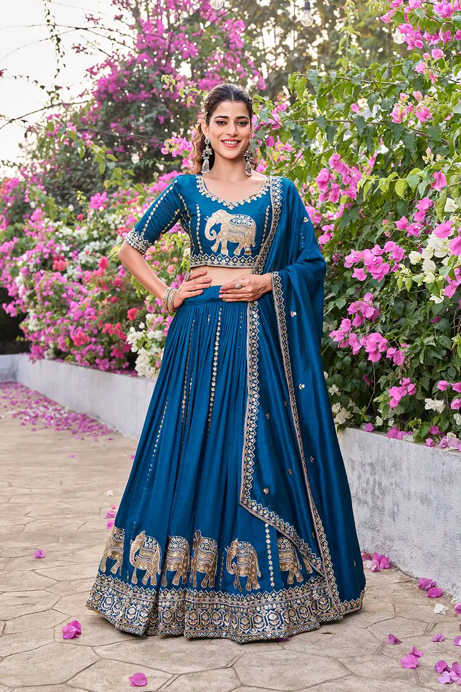 Ram 165 Blue in Color Vichitra Silk Embroidery Work Lehenga Choli . Now at just ₹2599. Delivery 4-6 Working Days. Shop now. | Lehenga, Bollywood Lehenga, Creative Lehenga, Designer Lehenga, Embroidered Lehenga, Party Wear Lehenga