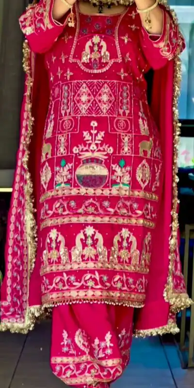 NF 1247 Pink in Color Natural Crepe Embroidery Work Salwar Suit . Affordable Price ₹2599. Delivery 4-6 Working Days. Shop now. | Jump Suits, Salwar suit, Casual Suits, Creative suits, Designer Suits, Palazzo Suits, Party Wear Suits, Patiala Suits, Straight Suits