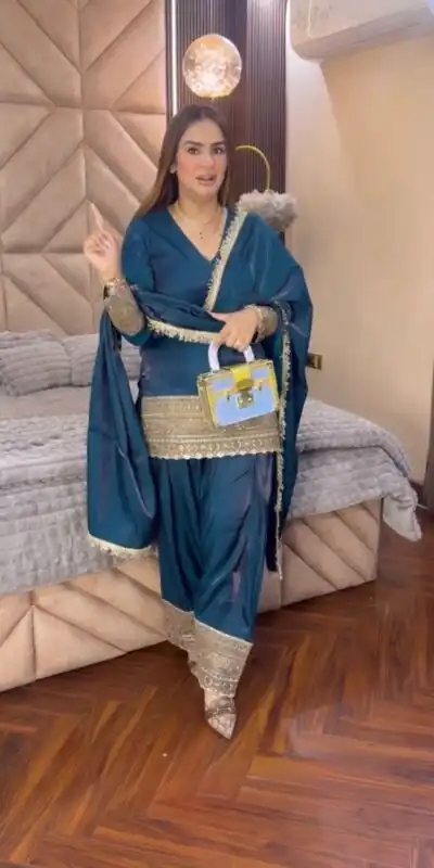 ZSR 3164 Teal Fendy Silk Salwar Suitwith Embroidery Work & Lace Work. Now at just ₹2099. Delivery 4-6 Working Days. Shop now. | Jump Suits, Salwar suit, Casual Suits, Creative suits, Designer Suits, Palazzo Suits, Party Wear Suits, Patiala Suits, Straight Suits