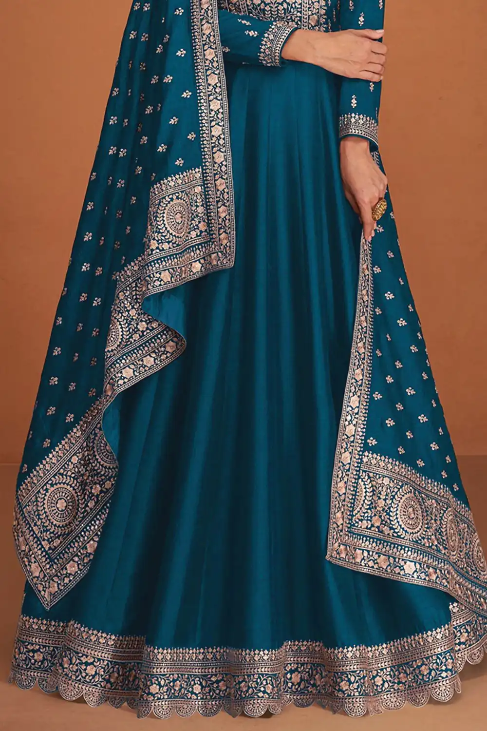 FC 9577 Teal Color Vichitra Salwar Suit with Embroidery Work. Available at ₹2649 only. Delivery 4-6 Working Days. Shop now. | Jump Suits, Salwar suit, Casual Suits, Creative suits, Designer Suits, Palazzo Suits, Party Wear Suits, Patiala Suits, Straight Suits